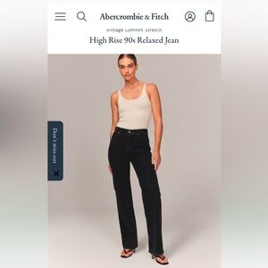 Abercrombie and Fitch 90s relaxed high rise jean